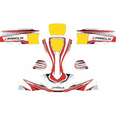 Kit Adesivi Carenature AGILE Parolin, MONDOKART, kart, go kart
