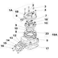 Fitting (colector) de escape Iame Screamer 3 KZ, MONDOKART