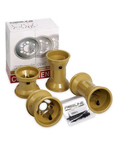 Juego Set Llantas magnesio DR 130-210mm HQ Freeline BirelArt Oro