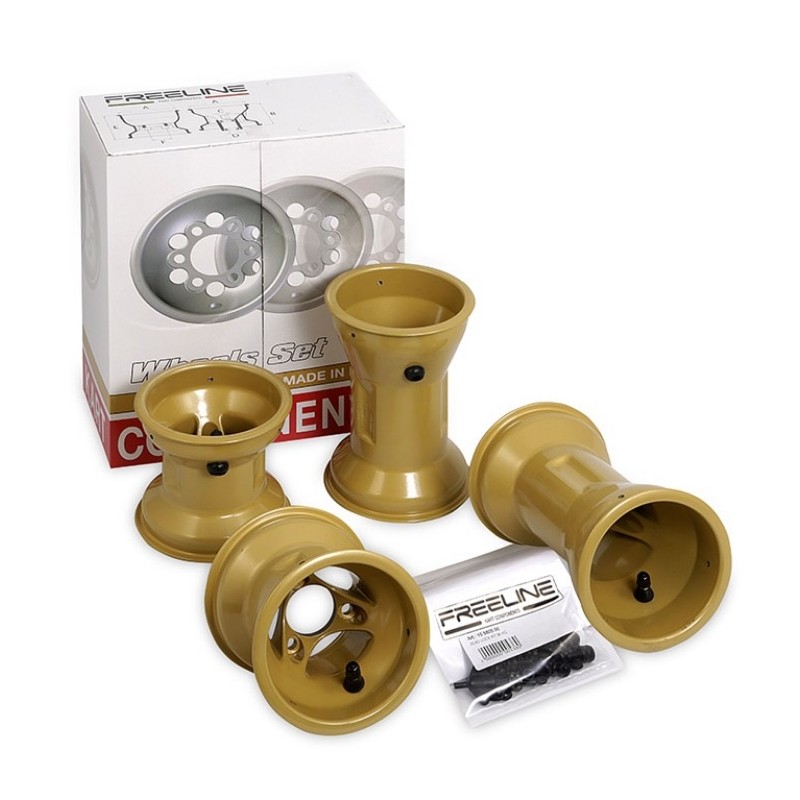 Set 4 Jantes DR 130-210mm HQ Freeline BirelArt Oro, MONDOKART