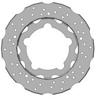 Brake Disk 195x18mm Self-Ventilated Parolin, mondokart, kart