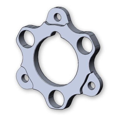 Flange Brake Disk 180x17.5mm Self-Ventilated Parolin