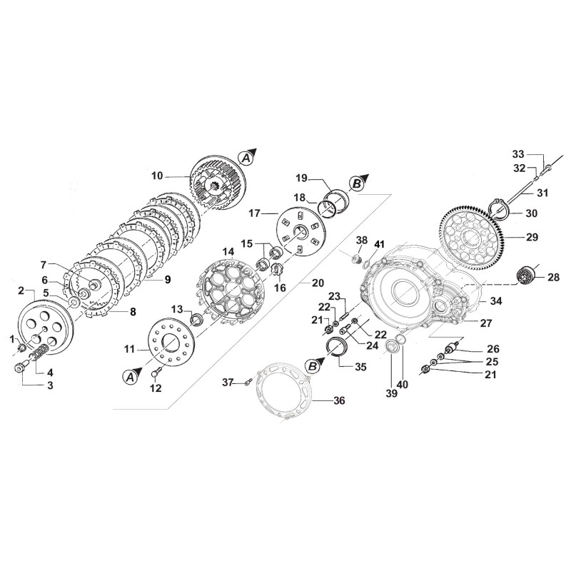 Bearing Cap Clutch Carter TM KZ R1, mondokart, kart, kart