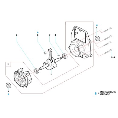 Albero Motore Comer C50 Completo (50cc), MONDOKART, kart, go