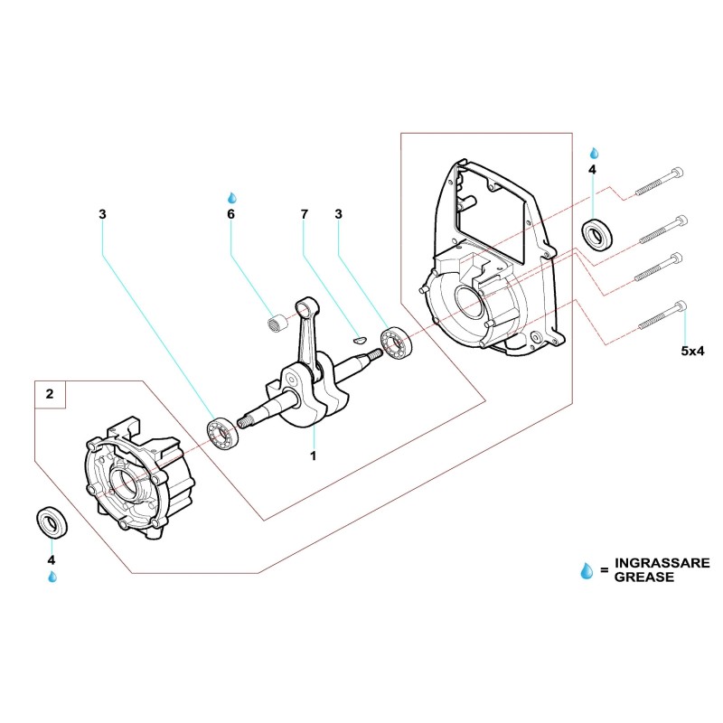 Cigüeñal Comer C50 completa (50cc), MONDOKART, kart, go kart