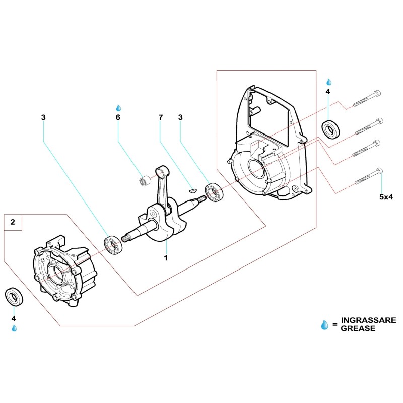 Cage rollers Piston Comer C50, mondokart, kart, kart store