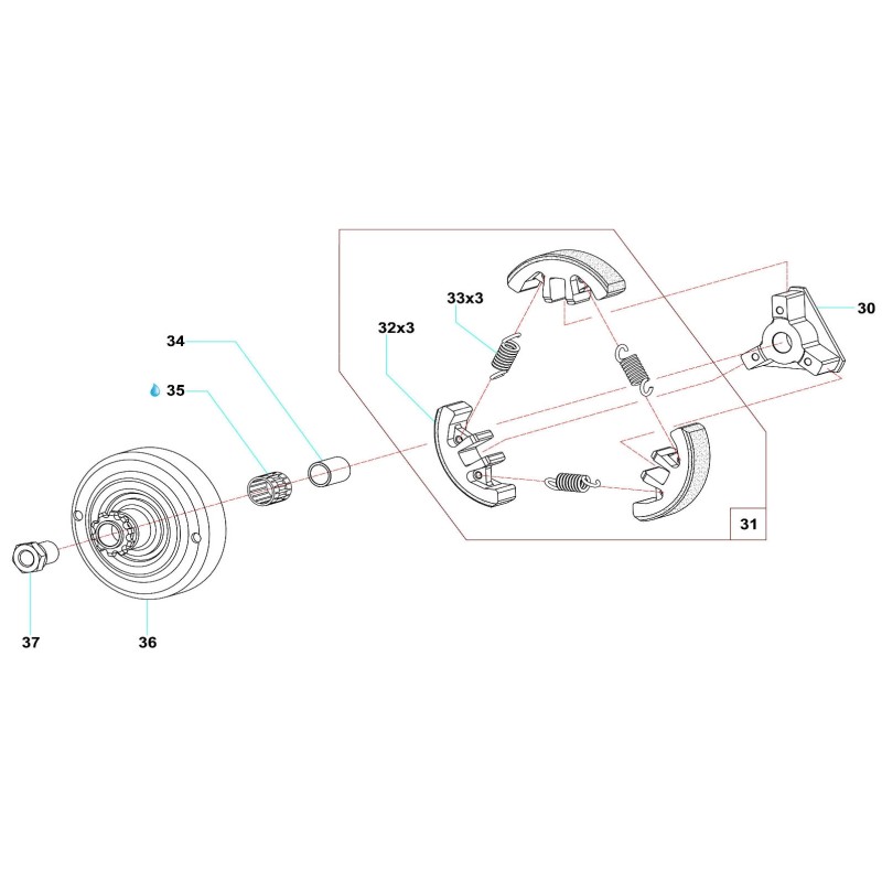 Bushing 12x15x19 50/60/80 / 545F Comer C50, mondokart, kart