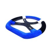 Steering wheel in alcantara TopKart 340mm - 4 ARMS, mondokart