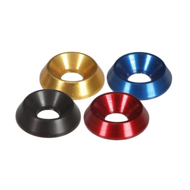 Konische-Sitzscheibe aus Aluminium M6 (18 x 6 mm), MONDOKART
