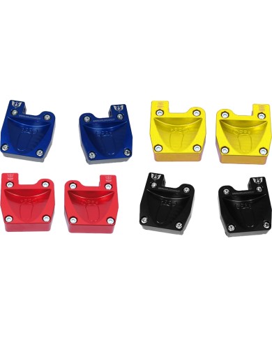 Couple footrest anodized with fitting pedals M8 Wildkart