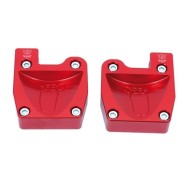 Couple footrest anodized with fitting pedals M8, mondokart