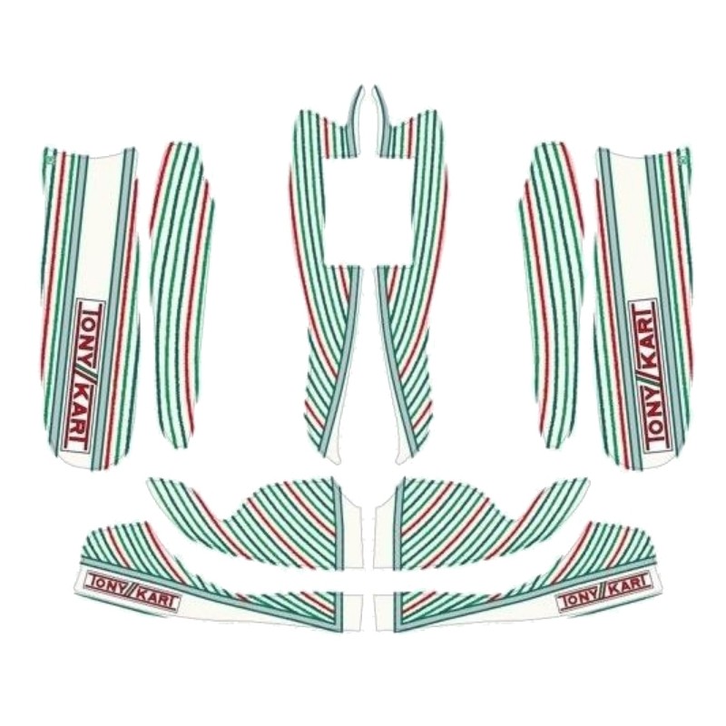 Kit Adhesivos TonyKart OTK 60 carenados M8 Mini / Baby NEW