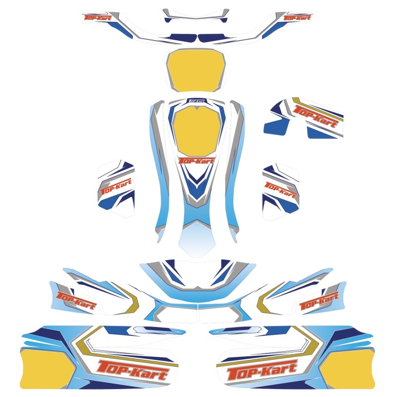 Kit Decò Top Kart 125cc Twister KF KZ FP7, MONDOKART, kart, go