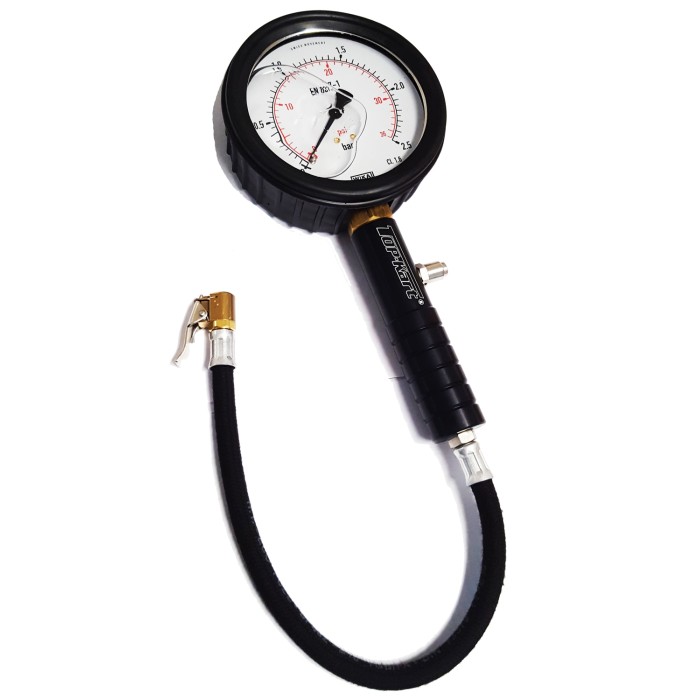 Luftdruckprüfer Reifen Manometer Top-Kart mit Glyzerin