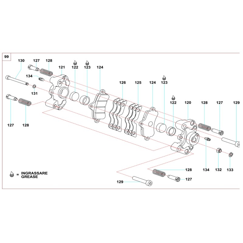 Bremsschraube M6 Top-Kart Twister Speedy Bullet Evo, MONDOKART