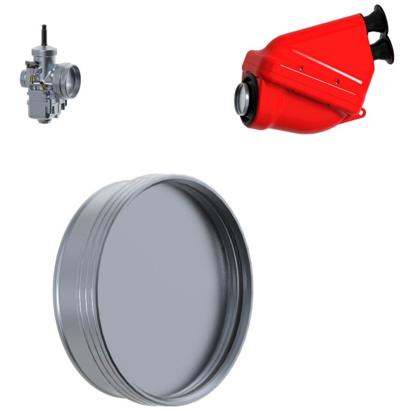 Cobierta Doble Carburador / Filtro Aire, MONDOKART, kart, go