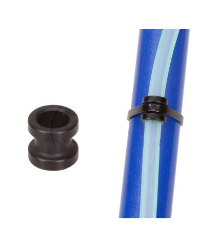 Anello Alluminio Foro 9mm Nero per Fissaggio Tubo Benzina