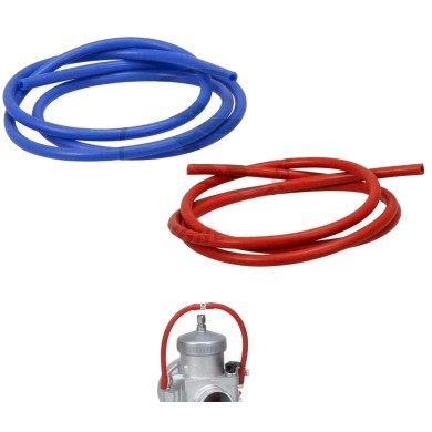 Tubo COLORATO sfiato carburatore benzina (3x6mm) - 1000mm
