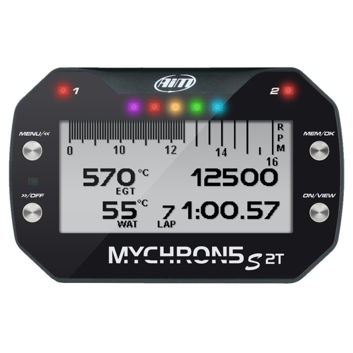 AIM MyChron 5 2T - GPS Lap Timer 2 Temperaturas - Con Sonda