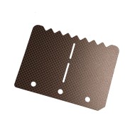 Lamella Carbonio KZ SEGHETTATA Universale, MONDOKART, kart, go