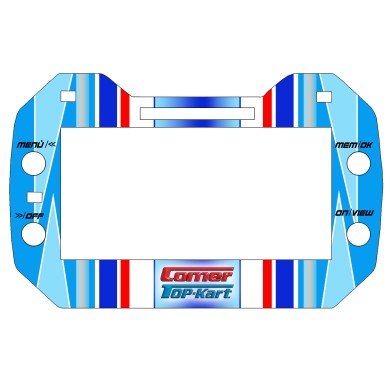 Sticker Cover Top-Kart for AIM Mychron 5 NEW, mondokart, kart