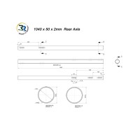 Assale 50 x 1040mm Righetti Ridolfi OK-KZ MEDIO, MONDOKART