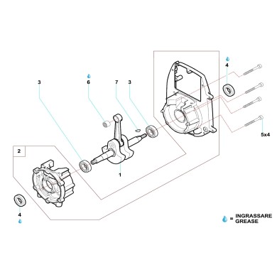 Basamento C50 (50cc) Comer
