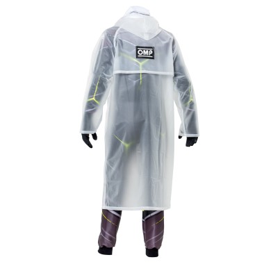 Poncho Trasparente Meccanico Antipioggia OMP, MONDOKART, kart
