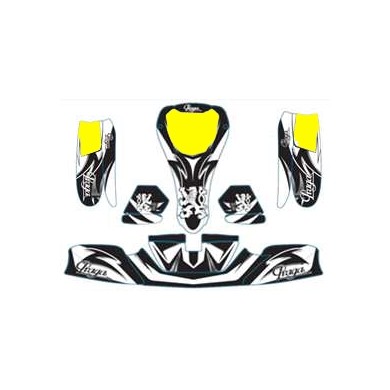 Aufkleber Kit KG 506 IPK Praga BLACK EDITION, MONDOKART, kart