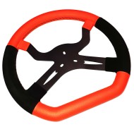 Volante Arancione 4 Razze RACING (320 mm) Standard, MONDOKART
