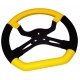 Steering Wheel Yellow RACING (340 mm) standard, mondokart