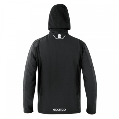 SEATTLE Soft Shell con Capucha Sparco NEGRA, MONDOKART, kart