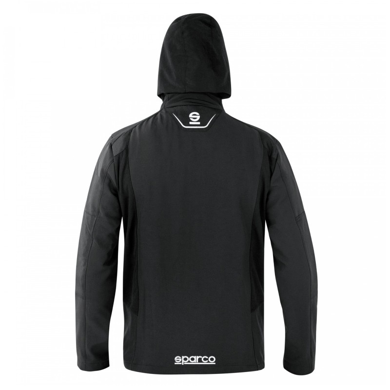 SEATTLE Soft Shell con Capucha Sparco NEGRA, MONDOKART, kart