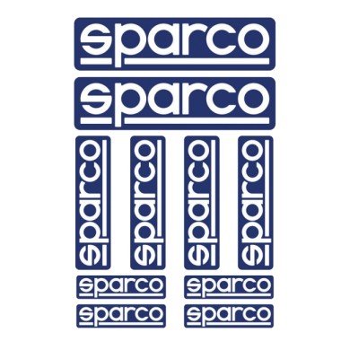 Kit 10 Adhesif Sparco, MONDOKART, kart, go kart, karting