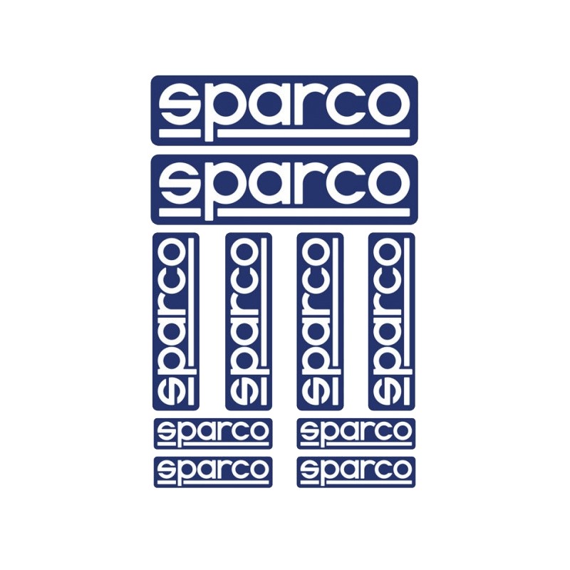 Kit 10 Adhesif Sparco, MONDOKART, kart, go kart, karting