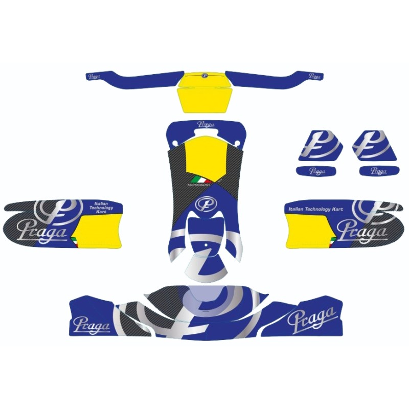 Kit Adesivi Carenature KG 507 - 508 IPK Praga, MONDOKART, kart