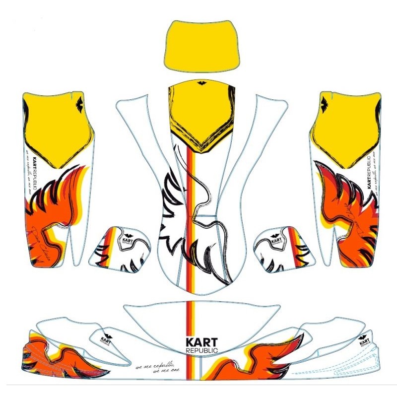 Kit Pegatinas Carenado - OK OKJ KZ - Kart Republic PROMO