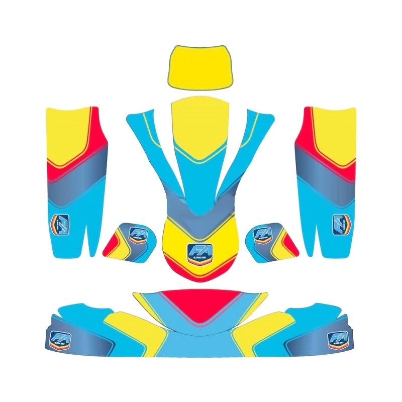 Kit Pegatinas Carenado - OK OKJ KZ - Fernando Alonso FA