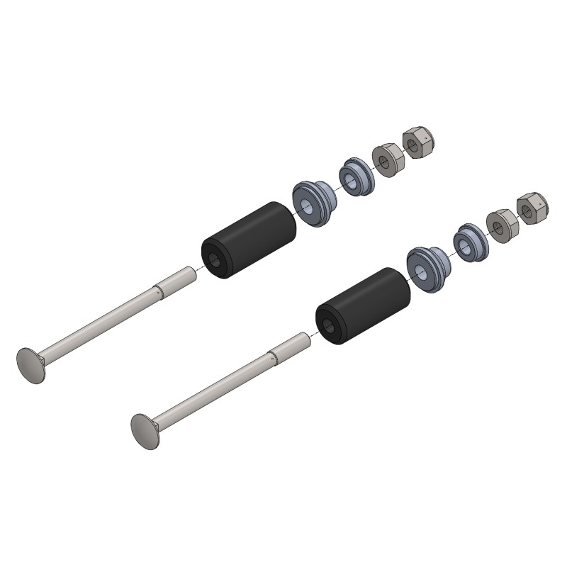 Kit Tornillos Parachoque Trasero 30mm OK OKJ KZ Parolin - Kart