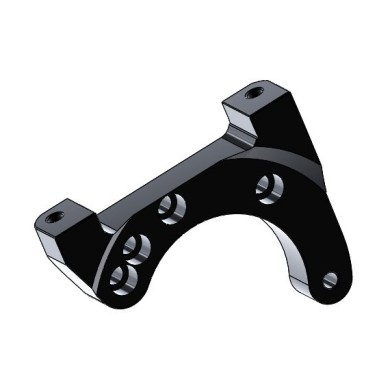 Supporto Pinza Freno Posteriore nero OK OKJ KZ AP -06- Parolin