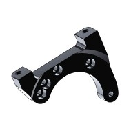 Support Etrier Arrière noir OK OKJ KZ AP -06- Parolin Kart