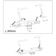 Kit Pedals Retracted -RR- MINI (300mm), mondokart, kart, kart