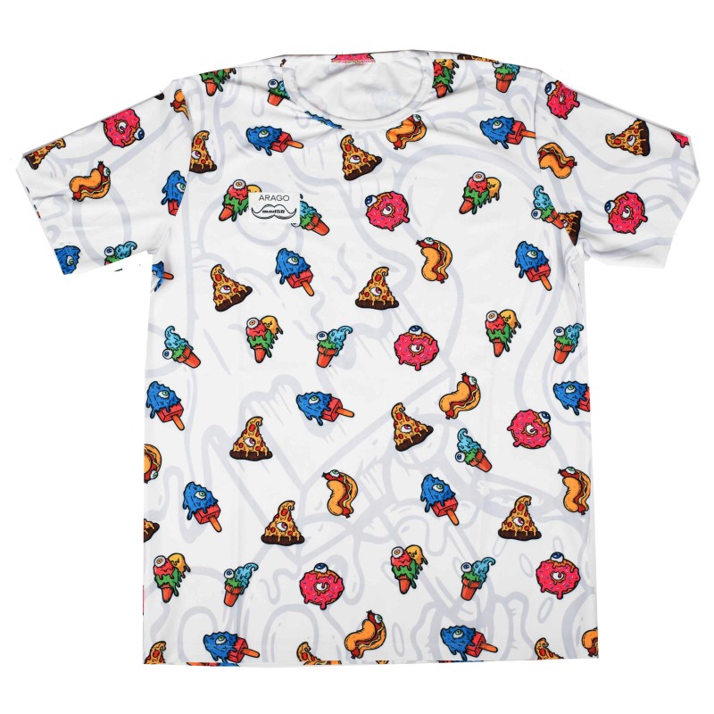 T-Shirt BLANC Food MAD56, MONDOKART, kart, go kart, karting