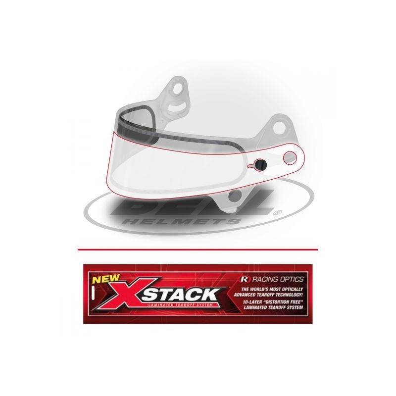 Tear-off lenses BELL VP RACING 2MIL Package 10 PCS - SE07