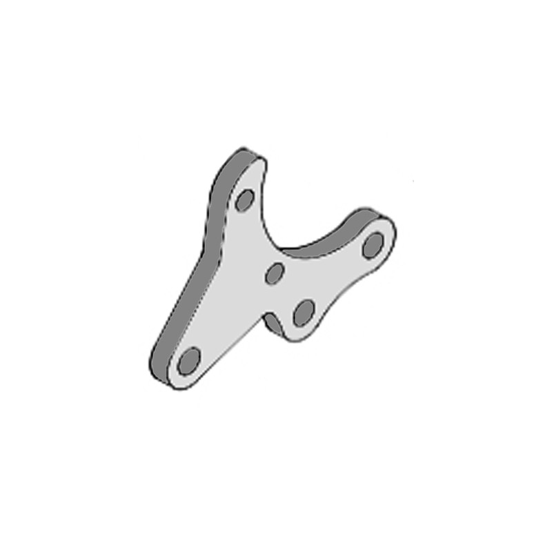Platine de fixation gauche pour étrier de frein Top-Kart Kid