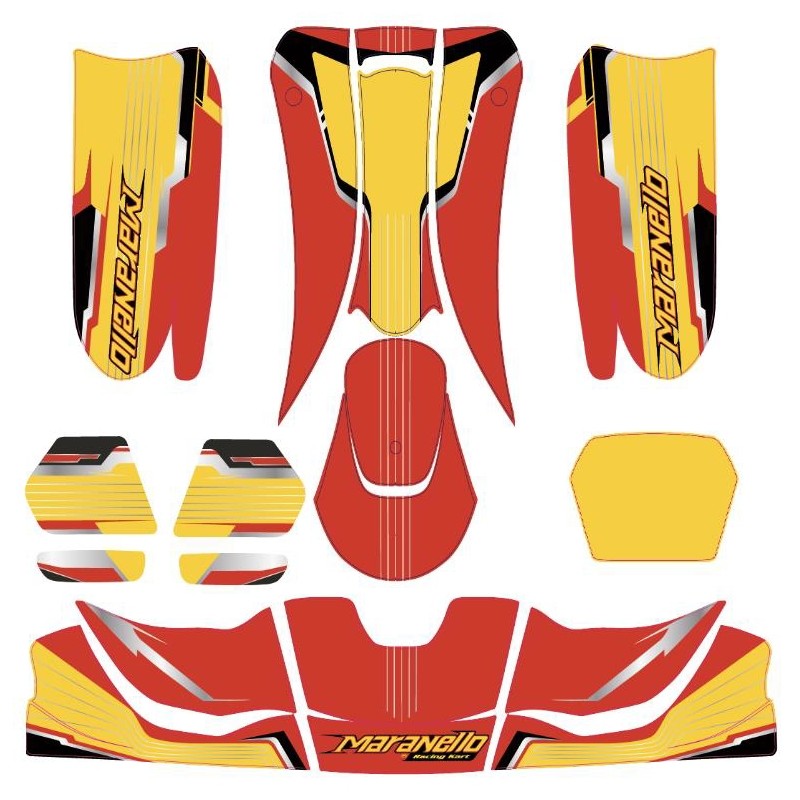 Kit Adhesivos Maranello 507 - 508 OK OKJ KZ, kart