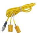 Split Cable 2T YELLOW for 2 temperature probes AIM MyChron NEW !!