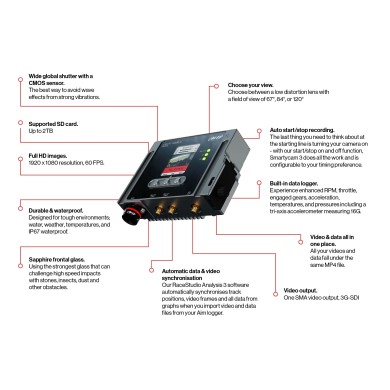 Modulo AIM Smartycam 3 Auto Dual (SOLO MODULO), MONDOKART