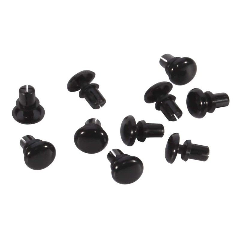 Kit Helmet Air Vent Plugs Black BELL, mondokart, kart, kart