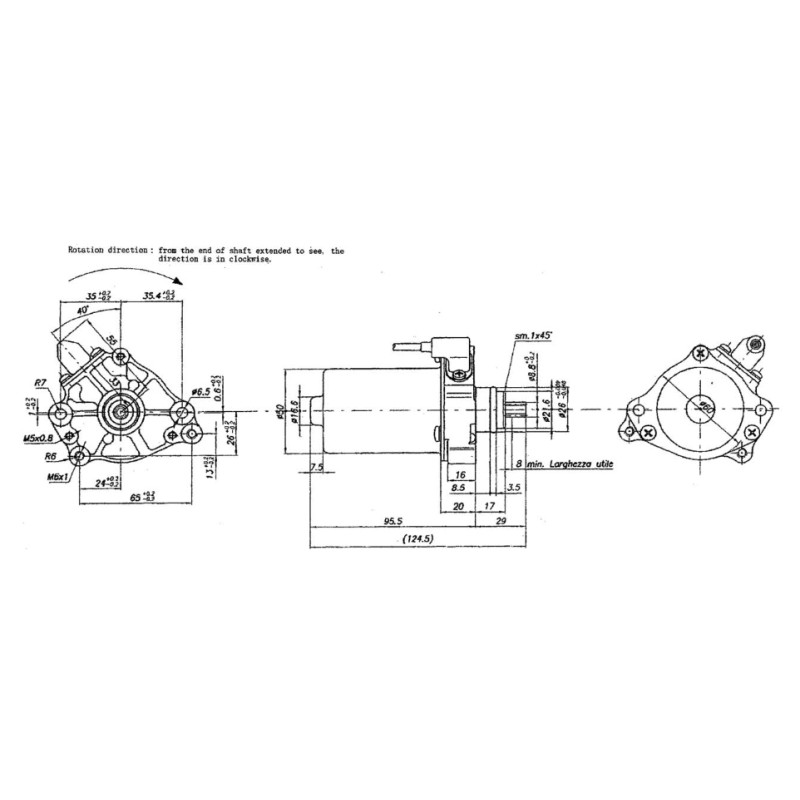 Startermotor Anlasser Universal Starter Mitsuba HQ, MONDOKART